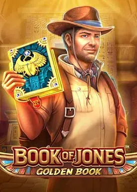 Adventure slot with golden book scatters and treasure-hunt free spins.